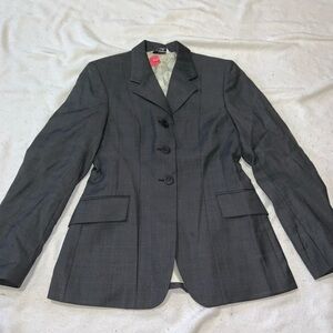 Gray Grand Prix hunt coat teen 10 short